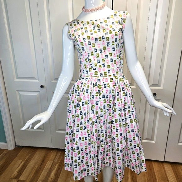 1950s vintage original novelty print skirt and top set 2 piece - Picture 1 of 8